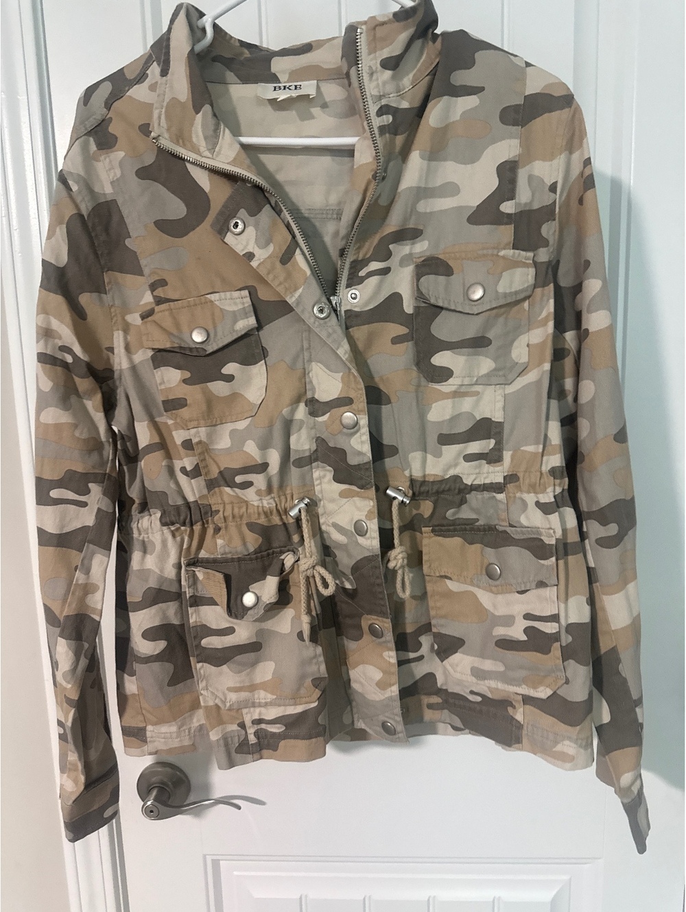 BKE Women's Camouflage Cotton Jacket Size L